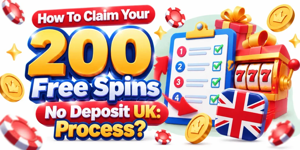 How To Claim Your 200 Free Spins No Deposit UK Process