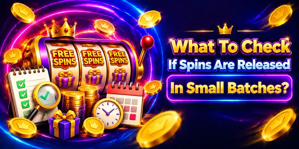 What To Check If Spins Are Released In Small Batches?